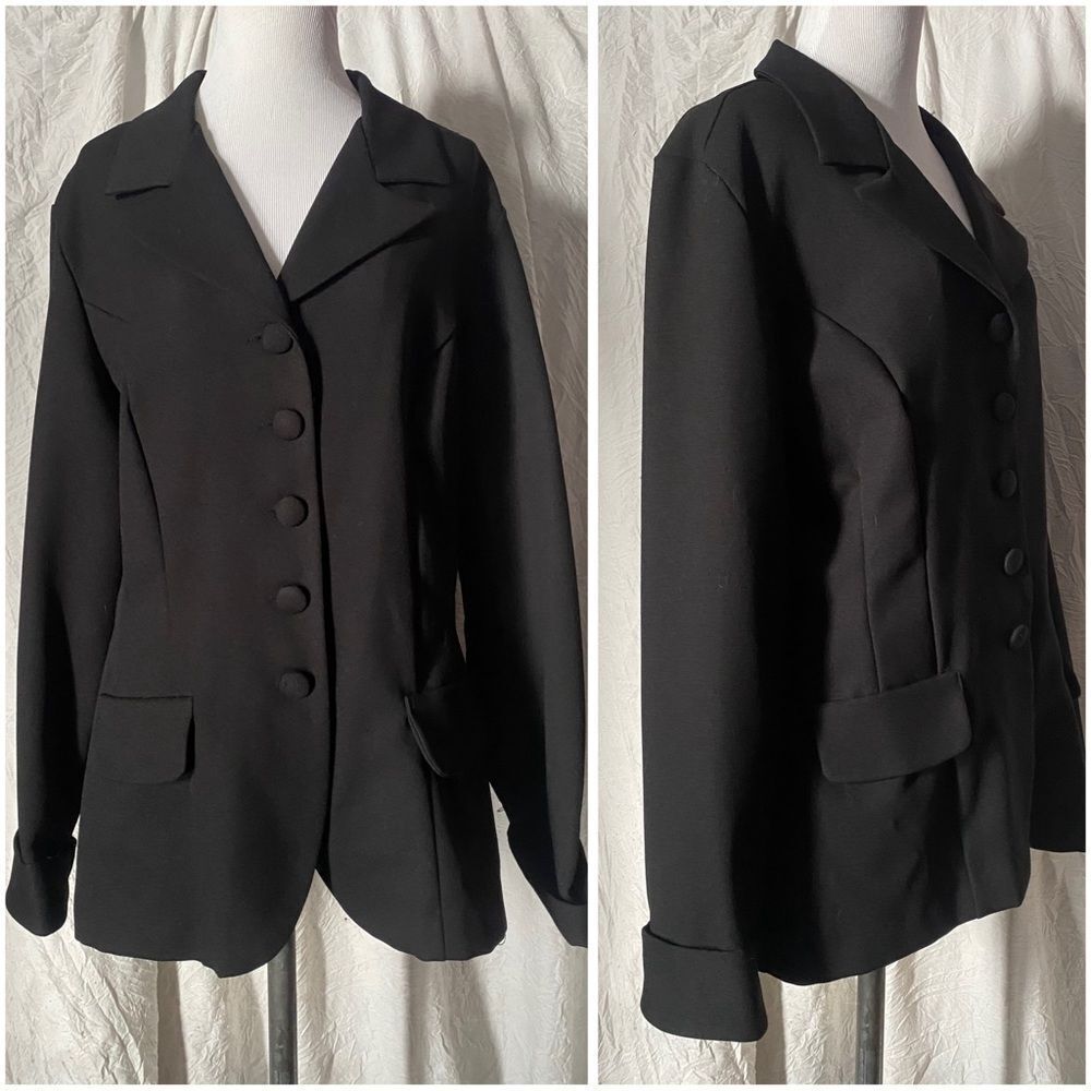 Maggie Lawrence, Vintage, Basic Black, Oversized … - image 2